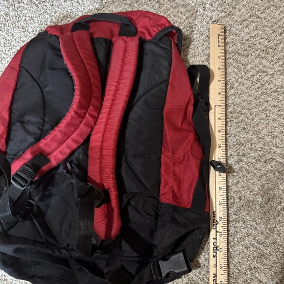 Vintage Eddie Bauer EBTEK Red Black Backpack Daypack Outdoor Hiking Travel 1999 - Picture 4 of 9